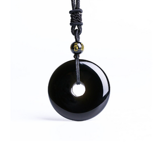 obsidienne noire- pendentif -1